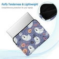 thumbnail image 2 of FORMRS 13"-13.3" Laptop Sleeve Protective Case Soft Carrying Quilted Computer Bag Cover, Blue Cute Halloween, 2 of 7