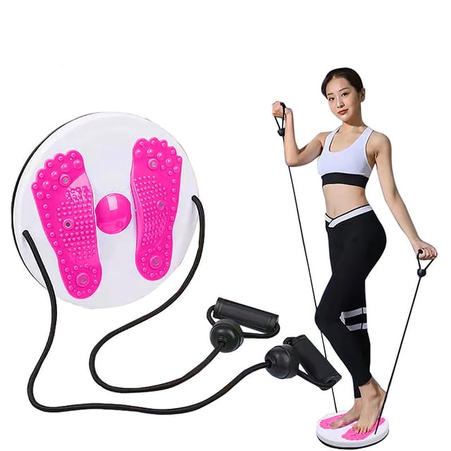 BKER Waist Twisting Disc Massage Waist Twisting Board With Pull Rope Engineering Exercise Equipment Twisters Boards With Massage Foot Sole For Slimming Waist