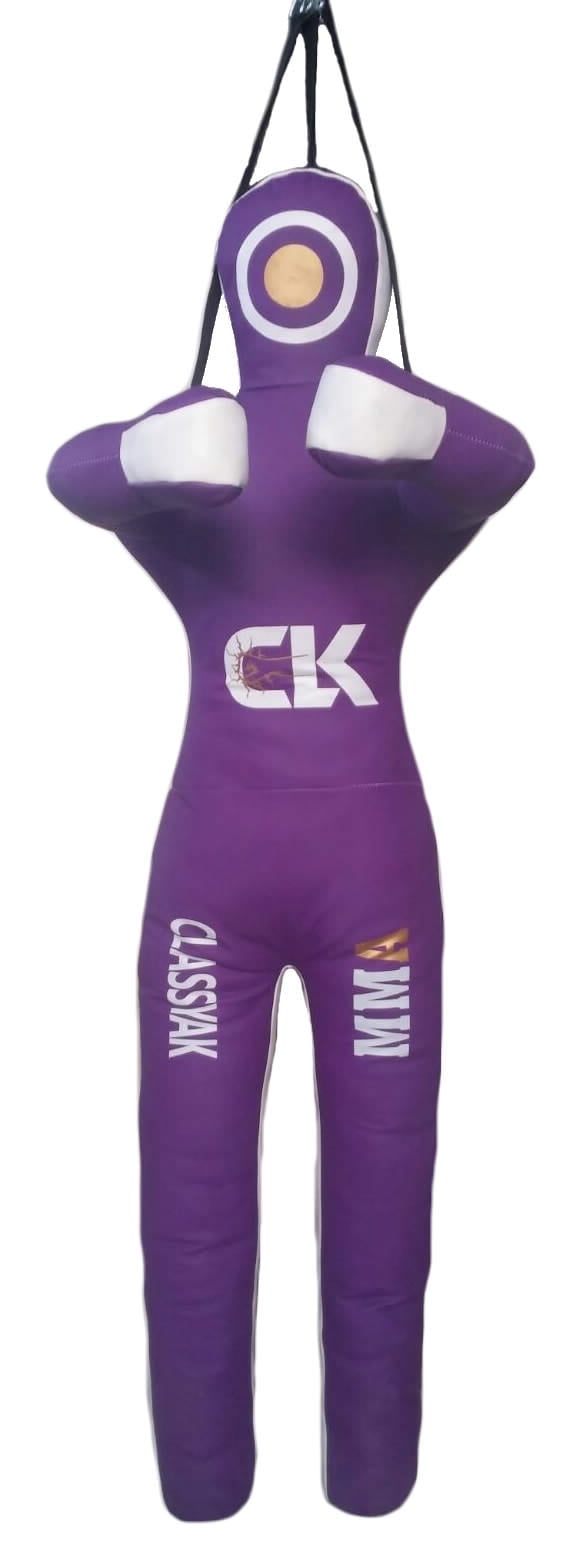 Classyak MMA Martial Arts Grappling Dummy Purple Jiu Jitsu Punching Bag