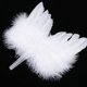 thumbnail image 5 of Colgantes de Alas de Ángel Decoraciones para Árboles de Navidad Alas de Plumas Lazos de Navidad Plumas de Árbol de Navidad Decoración de Alas de Ángel Colgantes 10 Piezas, 5 of 5
