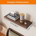 thumbnail image 5 of Fairy 15.8in Floating Shelves for Wall, Set of 6 Shelves for Bathroom, Bedroom, Kitchen Decro, Walnut, 5 of 7