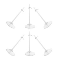 WHAMVOX 6pcs Transparent Doll Stands Doll Support Display Holder Mini Doll Storage Rack for Dolls