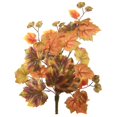 thumbnail image 1 of 20 in. Autumn Grape Leaf Hanging Bush - Red & Brown, 1 of 1