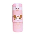 thumbnail image 1 of Botella aislante, diseño bonito, botella de agua, frasco de vacío para estudiantes, color rosa, 350 ML, 1 of 5