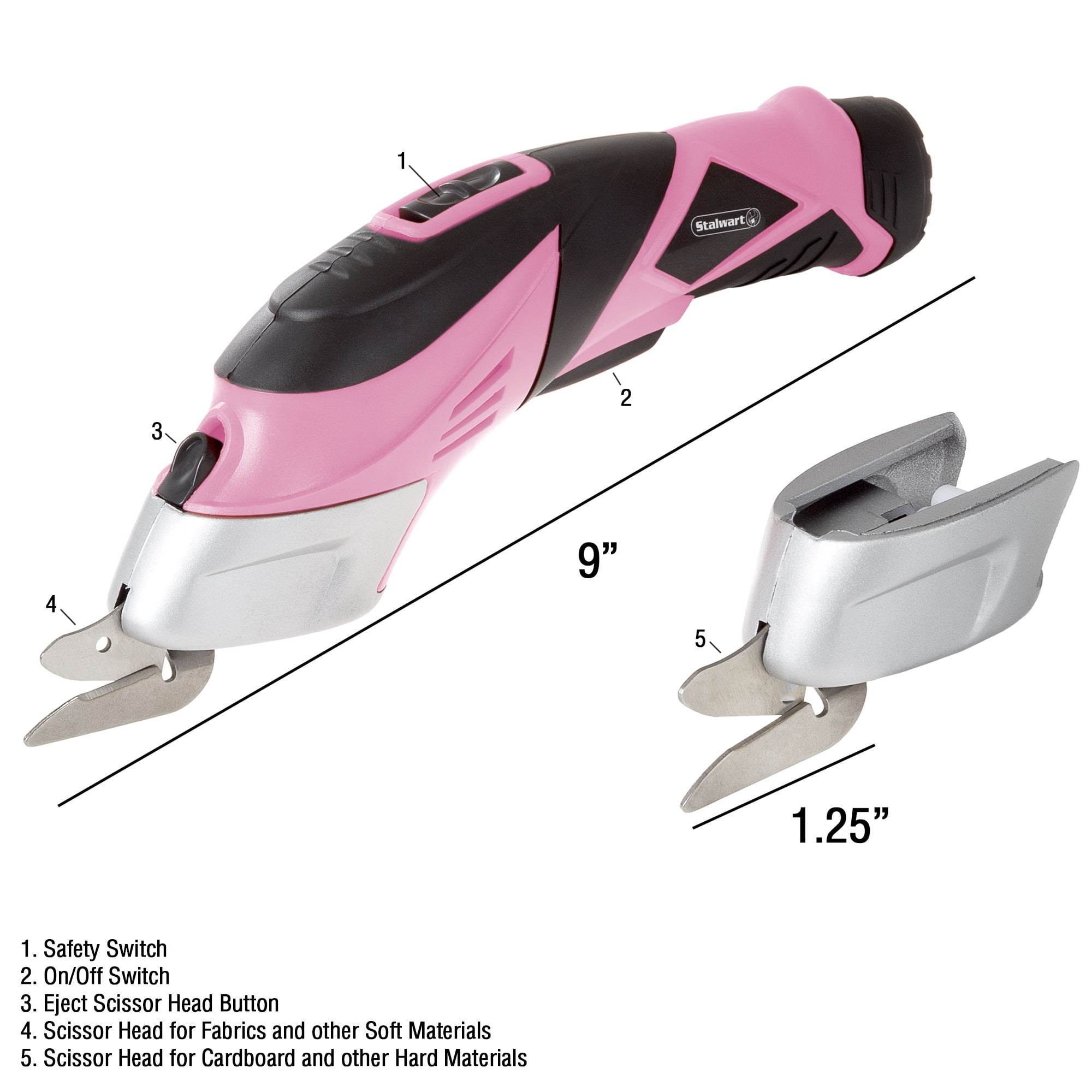 3.6V Cordless Power Scissors with NiCad Lithium Ion Rechargeable Battery By Stalwart