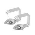 thumbnail image 2 of Clip para mantel Inteprter 2 piezas de Acero inoxidable plateado duradero, 2 of 6