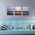 thumbnail image 6 of Wall Art For Living Room Blue Ocean Sea Canvas Wall Decor for Home artwork Painting 12" x 16" 3 Pieces Canvas Print For bedroom Decor Modern Salon kitchen office Hang a picture Beach Sun ocean, 6 of 6