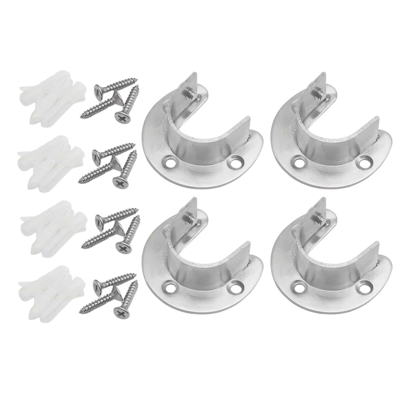 Closet Curtain Pole Sockets, Heavy Duty Closet SUPPORT Flange Rod er