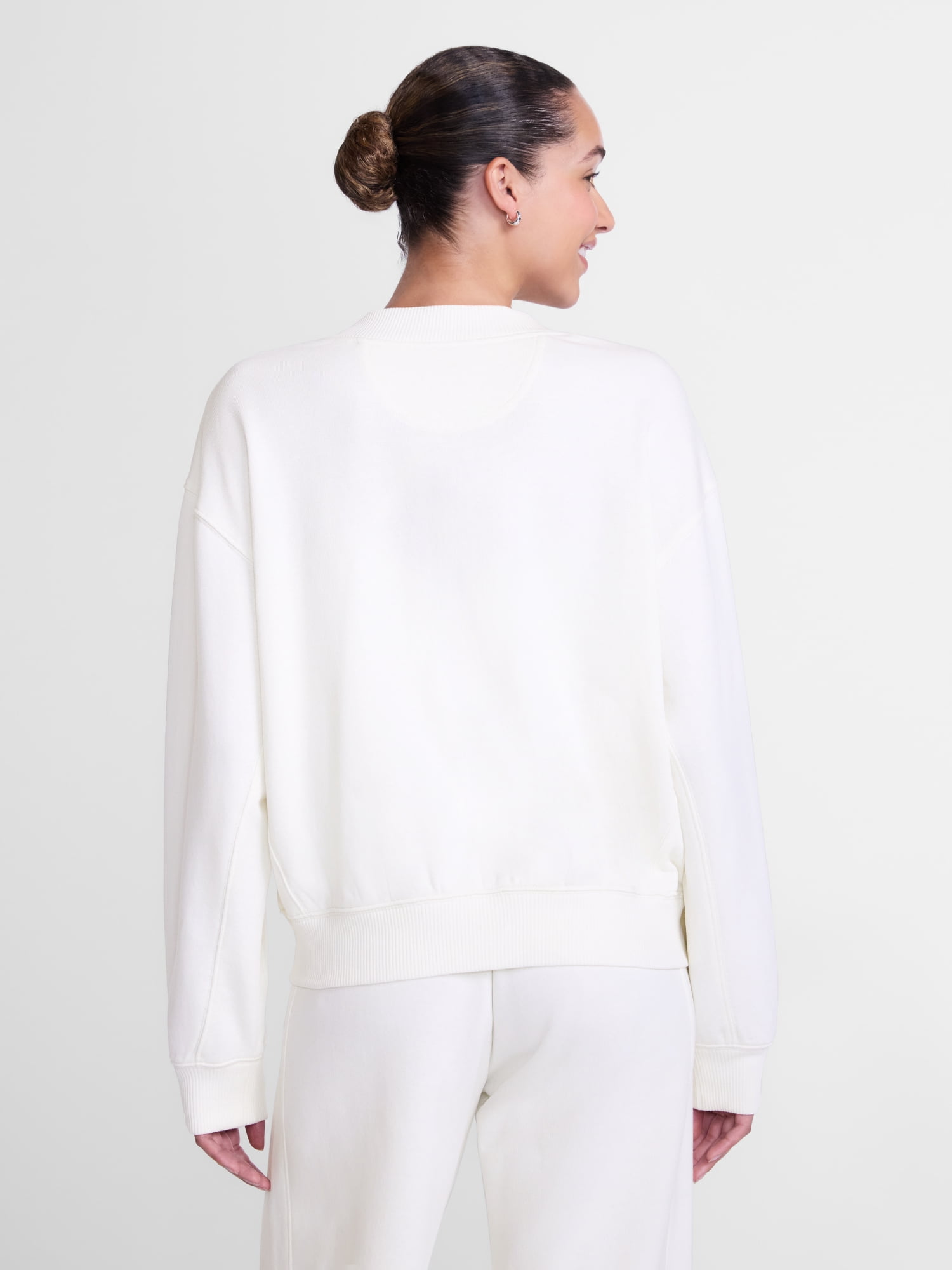 Athletic Works Women's and Women's French Terry Cardigan with Long Sleeves, Sizes XS-4X