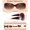 thumbnail image 4 of Polarized Sunglasses for Women with Wrap Around Butterfly Design, Trendy Jackie-O Style for UV400 Protection, 4 of 6