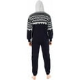 thumbnail image 2 of Men's Sleepwear One Piece Pajamas Unisex Non Footed Playsuit Adult Printed Jumpsuit, 2 of 2