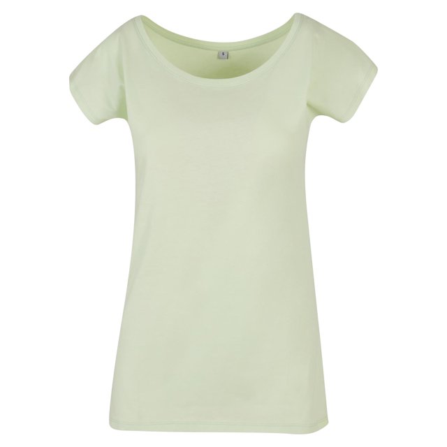 Build Your Brand Womens Wide Neck T-Shirt