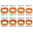 thumbnail image 3 of 1 Set Air Conditioner Headlight Volume Tune Control Button Ring Trim Cover for Jeep Wrangler JL JLU Orange, 3 of 6