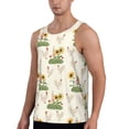 thumbnail image 2 of KLL Flowers And Hens Print Men's Muscle Gym Workout Stringer Tank Tops Bodybuilding Fitness T-Shirts Tank Tops Men-Large, 2 of 7
