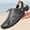 Black, variant on Men's Beach and Outdoor Slippers Lightweight Casual Driving Shoes Breathable, Versatile, Comfortable Footwear for Hiking, Travel, Beach, and Everyday Wear