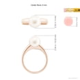 thumbnail image 5 of ANGARA Solitaire Freshwater Cultured Pearl Dome Ring in 14K Rose Gold for Women | June Birthstone, Birthday, Anniversary, Jewelry Gift for Women | Pearl Ring, 5 of 8