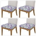 thumbnail image 2 of Logiee Lavender Flowers Print Square Chair Seat Covers, Stretch Chair Seat Covers,Seat Chair Slipcover, Non-Slip Chair Slipcover,Furniture Protector for Indoor and Outdoor-Four Pieces, 2 of 7
