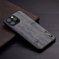 thumbnail image 1 of Funda para iPhone 14, 13, 12, 11 Pro Max Plus, Protector de lente de cámara, película de vidrio, patrón de madera de bambú, funda de cuero, coque Fivean unisex, 1 of 2