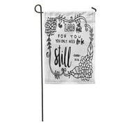 JSDART The Lord Will Fight for You Only Need to Be Garden Flag Drapeau décoratif Maison Bannière 12x18 pouces
