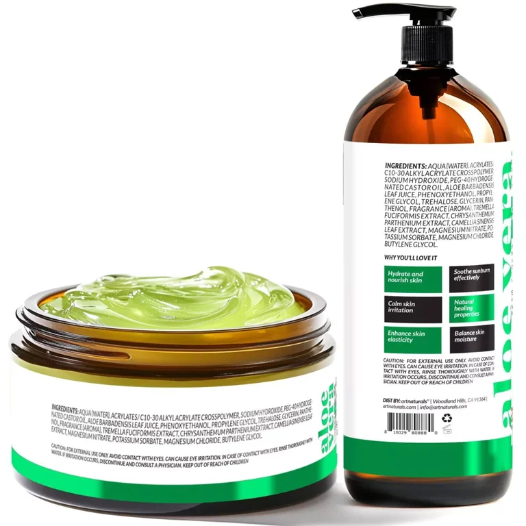 ArtNaturals Aloe Vera Gel, 20 oz, 2-piece Sunburn Relief Hydrator
