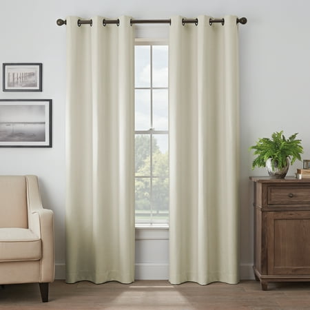 Eclipse Martina Solid Absolute Zero 100% Blackout Window Panel
