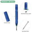 thumbnail image 2 of Uxcell 2-Pack Punzón Automático, 5.2" Herramienta de Punzón de Clavo de Acero de Alta Velocidad Cargada por Resorte para Placa de Acero/Tablero de Madera/Vidrio[Azul], 2 of 7