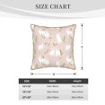 thumbnail image 4 of Haiem Rabbit Print Velvet Soft Solid Decorative Square Throw Pillow Covers Set with Elegant Piping Christmas Cushion Case for Sofa Bedroom Car-18"x18", 4 of 8