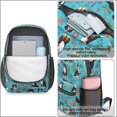 thumbnail image 4 of Bernese Mountain Dog and Floral 17" School Backpacks for Teens,Waterproof Oxford Fabric,S-Shape Padded Straps for School,Travel,Hiking,Camping, 4 of 6