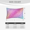 thumbnail image 4 of Uemuo Fun Rainbow Pink Print Throw Pillow Case – Cozy & Soft Cushion Cover, Hypoallergenic Pillow Case for Sleeping, Perfect for Women with Envelope Closure-20"x30", 4 of 6