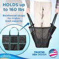 thumbnail image 2 of Beach Bag, Mesh Tote Bag 16.5x8.5x15 w/ 10 Compartments, Pool Tote w/ Inner Zipper Closure for Valuables, Large Vacation Bag by LavaPop, 2 of 8