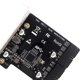 thumbnail image 2 of Tarjeta De Expansion Controlador convertidor USB 3,0 PCI-E, Panel frontal de encabezado de 19 pines y 20 pines para PC de escritorio, 2 of 6