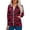 Hot Pink, variant on Women's Casual Long Sleeve Zip Front Cardigan Jacket with Vintage Heart and Floral Print for Work or Everyday Wear Black L