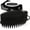 Black, variant on Avilana Silicone Body Scrubber, Dual Sided Exfoliating Bath Brush, Blue