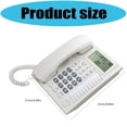 thumbnail image 3 of Corded Phone Landline Home Phone Landline Telephone with Call Display for Hotel Home Bathroom Seniors, 3 of 8