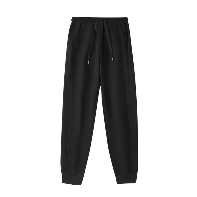 Diufon Jogger Pants for Men Casual Wide Leg Loose Drawstring Waisted Workout Gym Sweatpants with Pockets