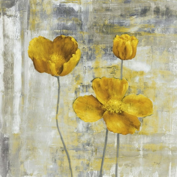 Art.com Yellow Flowers II Art Print by Carol Black, 16" x 16"