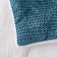 thumbnail image 3 of Collections Etc Arrow Knit Sherpa 3-Piece Solid Comforter Set, 3 of 3