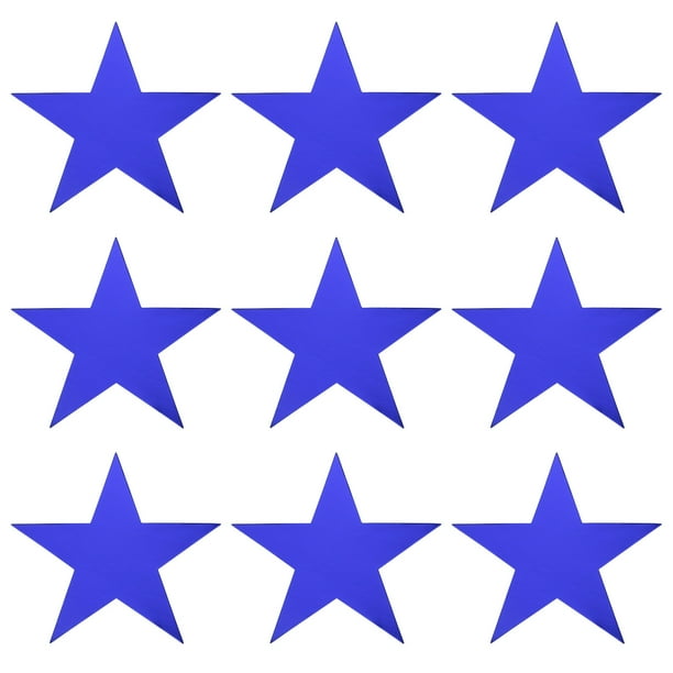 Estrella Recortes Papel Cinco Estrella Confeti Adornos para Cumpleaños Fiesta Aula Boda Boletín Tablero Pared Decoraciones 5.9 Pulgadas, (Azul) Paquete de 120