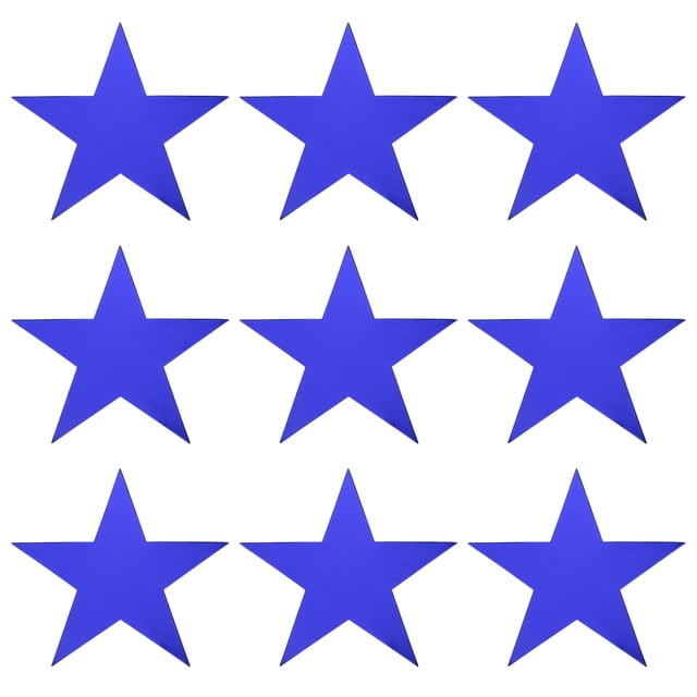 Estrella Recortes Papel Cinco Estrella Confeti Adornos para Cumpleaños Fiesta Aula Boda Boletín Tablero Pared Decoraciones 5.9 Pulgadas,(Azul) Paquete de 80
