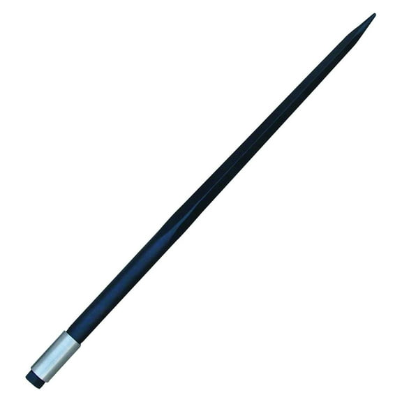 39" Hay Bale Spear 3000 LBs Capacity, C-2 Bale Spike Square Tapered Forged - 1 3/4" Conus 2, Bale Hay Spike with Hex Nut & Weld in Sleeve (1)
