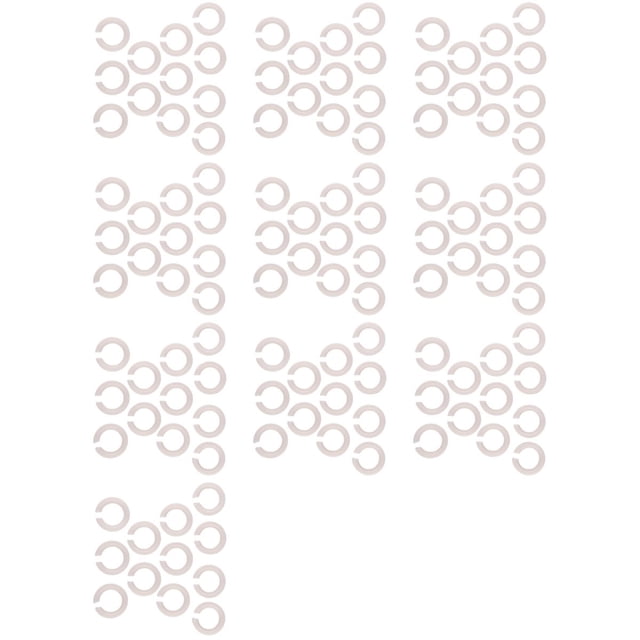 Pantalla de Lámpara de 120 Piezas, Convertidor de Orificio E27 A E14, Reductor de Anillo de Pantalla para Colocar Pantallas de Lámpara de Tornillo para Tapar los Portalámparas