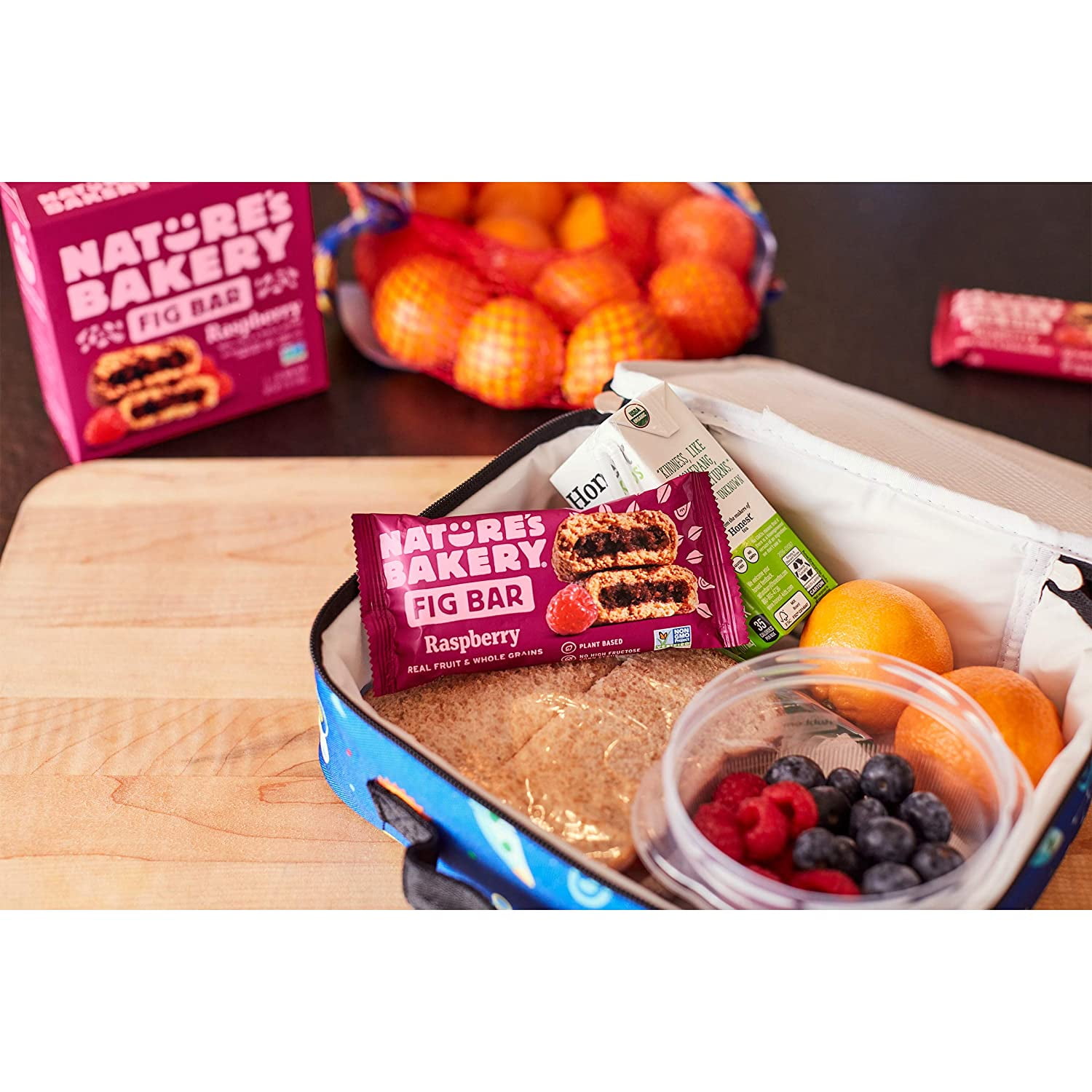 Nature's Bakery Stone Ground Whole Wheat Fig Bar Raspberry 6 Twin Packs Pack of 4