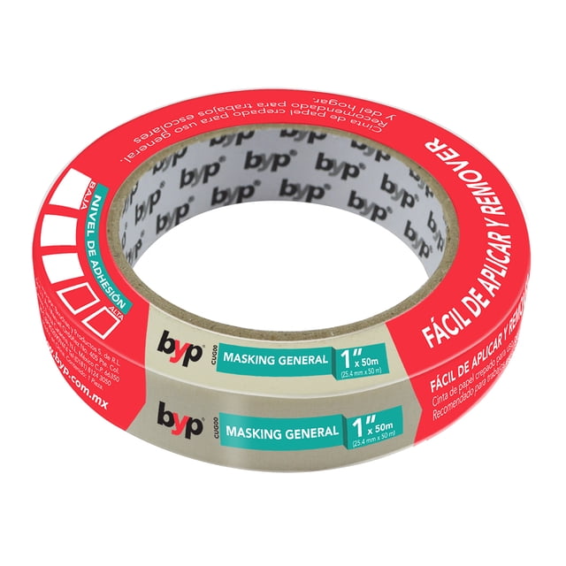 CINTA DE USO GENERAL BYP Caja 12 piezas 1" x 50 mts