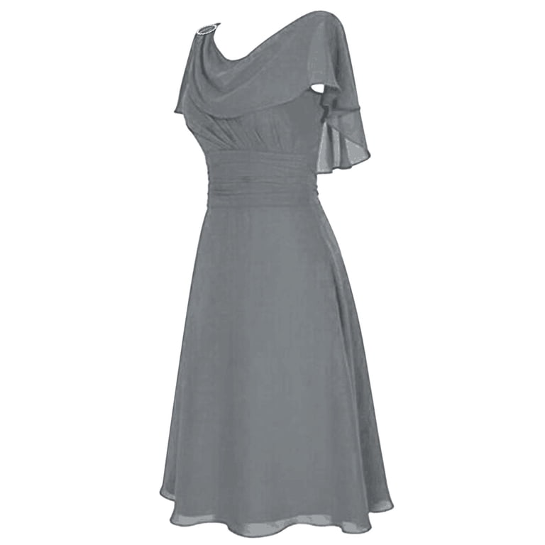 formal grey dress for wedding Stunning Evening Dress Light Grey A Line Jewel Neck With Train Long Sleeves Zipper Formal Dinner Pageant Dress