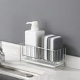thumbnail image 4 of Kitchen Sink Organizer Shelf Storage Rack Stainless Steel With Drip Tray Rustproof Durable Sponge Holder, 4 of 8