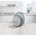 thumbnail image 6 of KEINXS Diversified Euro Kitchen Lid & Dish Rack Organizer, 4.25 x 13.5 x 4.5 inches, Satin Nickel, 6 of 6