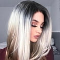 thumbnail image 6 of WXLCISI Long Wavy Ombre White to Brown Wigs for Women Synthetic Hair Heat Resistant Ombre Wig for Daily Party Use-21Inches, 6 of 7