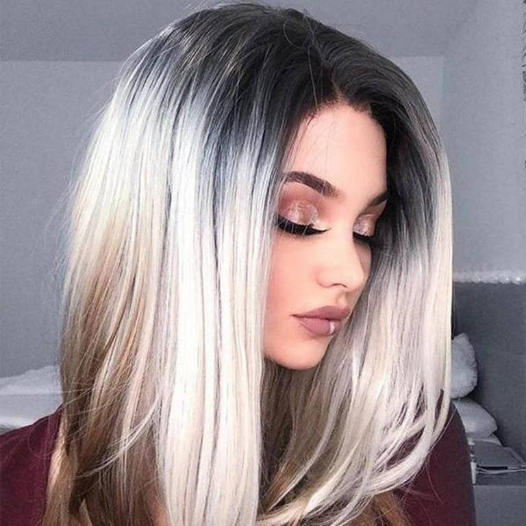 Two color lace front wigs discount