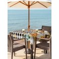 thumbnail image 2 of Outdoor Tablecloth with Umbrella Hole and Zipper, Thanksgiving Squirrel Square Table Cloth 54x54 Inch Waterproof Tablecloth, Fall Pumpkins Sunflower Black Plaid Picnic Table Cover for Patio Camping, 2 of 7