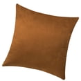 thumbnail image 2 of Funda de almohada de terciopelo cuadrado con forma de almohada Funda de almohada de decoración de sofá de color sólido, café sidaley HA003042-08, 2 of 6